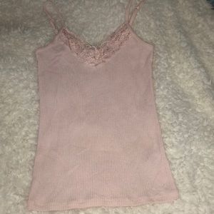 -SOLD- Pink Lace tank top💕